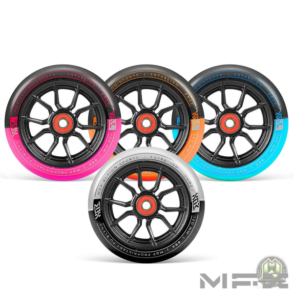 Madd Gear Mfx Syndicate Ar120 Dual Urethane Wheels - Black/Sky Blue - Skatewarehouse.co.uk