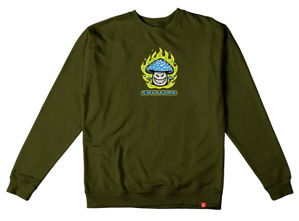 Mushroom Bighead Crew (Army W / Print)