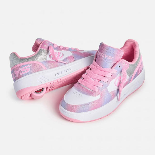 Heelys Rezerve Low - Lt Pink / White / Rainbow - Skatewarehouse.co.uk