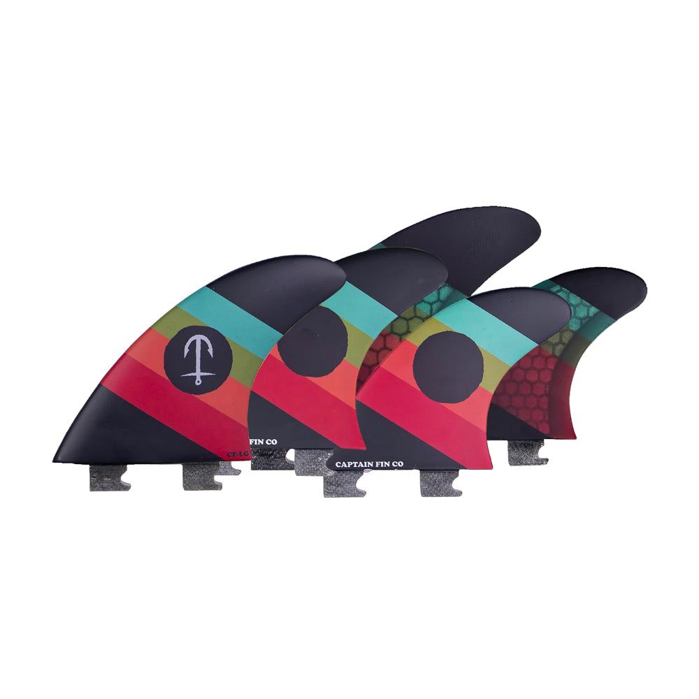 Captain Fin Co - CF Series 5 - SM / MD / LG - Black (Snap-In / FCS II) - L