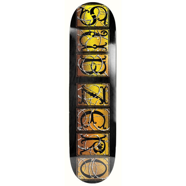 Sub-Zero Razor Wire EX7 Black Skateboard Deck - 8.25