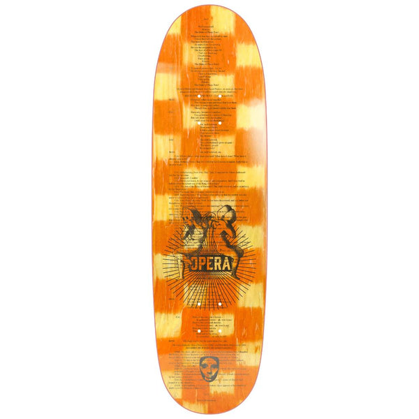 Opera 2035 Laser EX7 - Yellow / Orange Skateboard Deck - 8.98