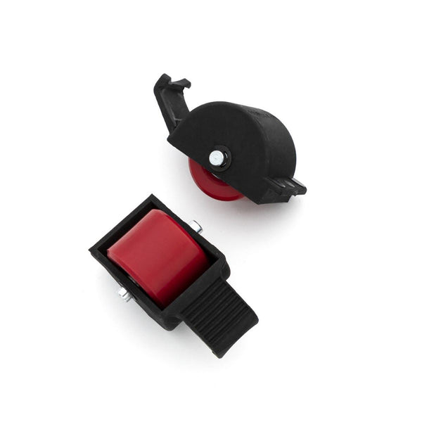 Breezy Rollers Wheels Set - Black / Red - Skatewarehouse.co.uk