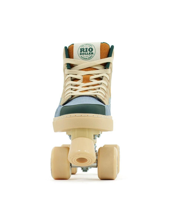 Rio Roller Beats Quad Skates - Blue / Tan