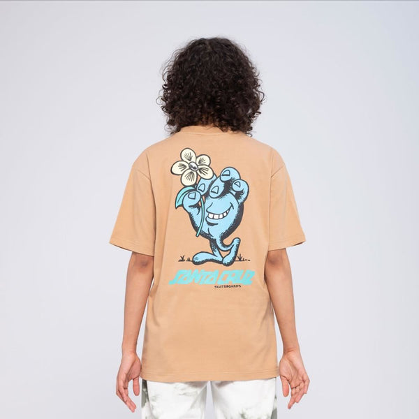 Santa Cruz T-Shirt Stroll T-Shirt - Sandstone - Skatewarehouse.co.uk