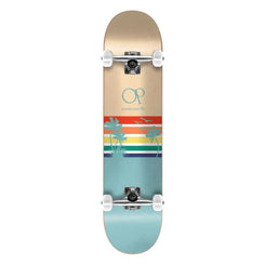 Ocean Pacific Sunset Park / Street Vintage Teal Complete Skateboard - 7.5"