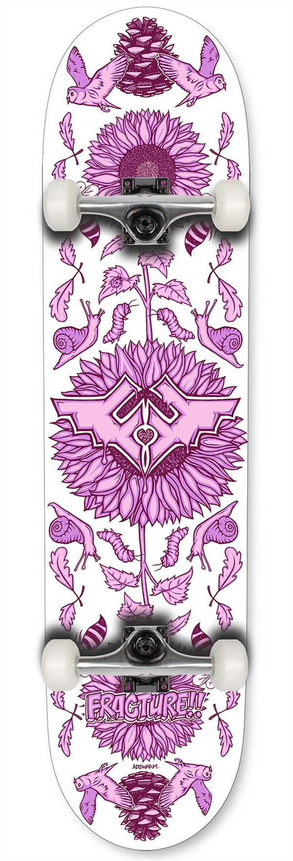 Fracture x Adswarm 2 Complete Skateboard 7.75