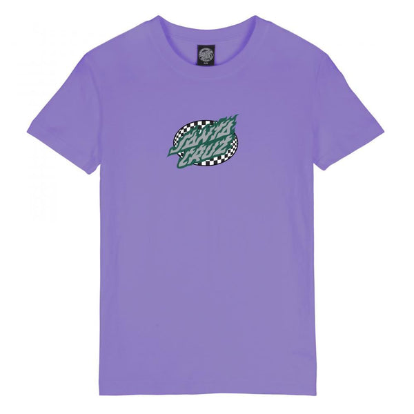 Santa Cruz Womens T-Shirt Goal Flame T-Shirt - Meta Mauve - Skatewarehouse.co.uk