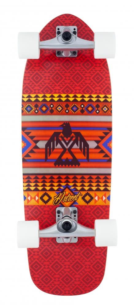 D Street Surfskate Skateboard Aztec Baja - 9.375" x 29.0"