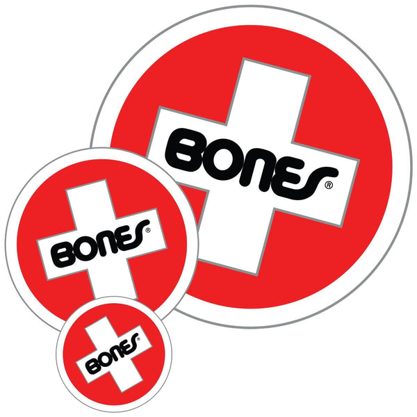 Bones Swiss Round Stickers - M