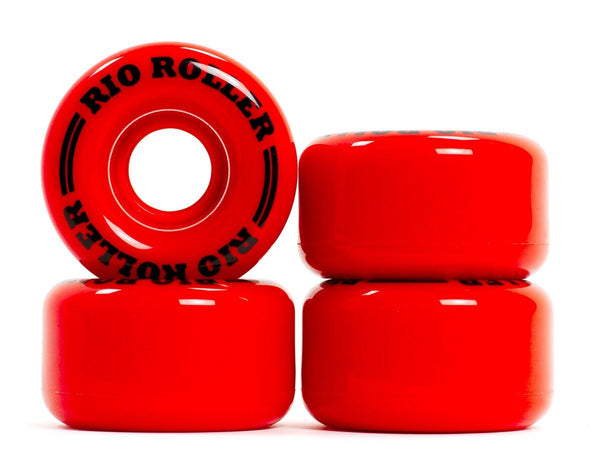 Rio Roller Coaster Quad Roller Skate Wheels x4 - Red - Skatewarehouse.co.uk
