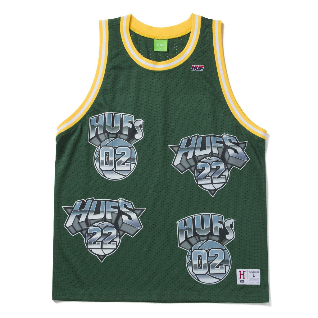 Hufs Basketball Jersey (Green) T-Shirt - S