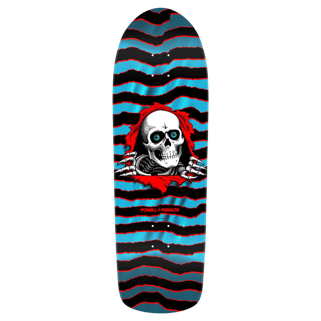 Powell Peralta Old School Ripper Red / Aqua Foil - x Skateboard Deck - 9.89"