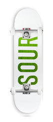 Sour Solution Army White / Woodstain x Venom Custom Complete Skateboard - 8"