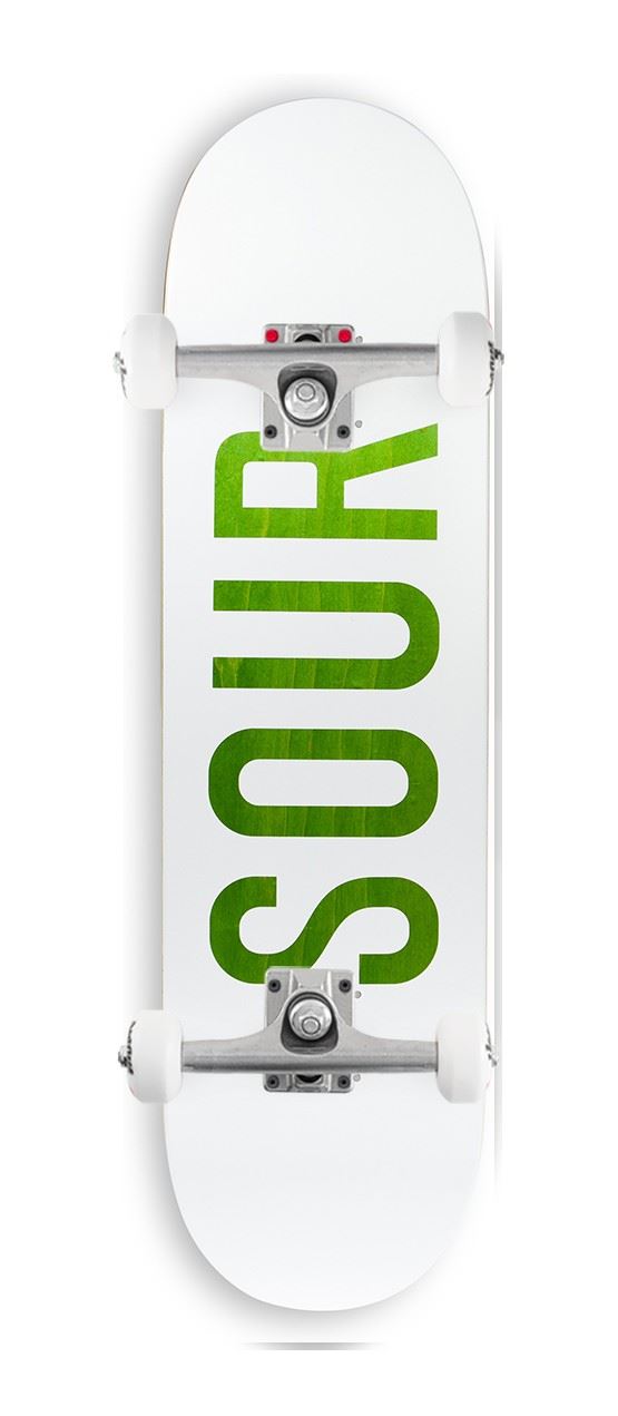 Sour Solution Army White / Woodstain x Venom Custom Complete Skateboard - 8
