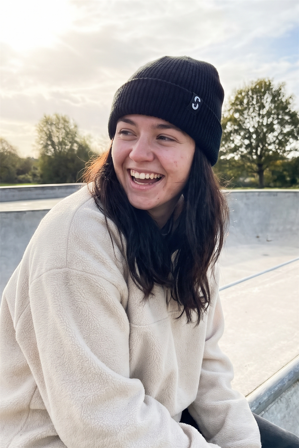 Skatewarehouse Beanie - Black - One Size
