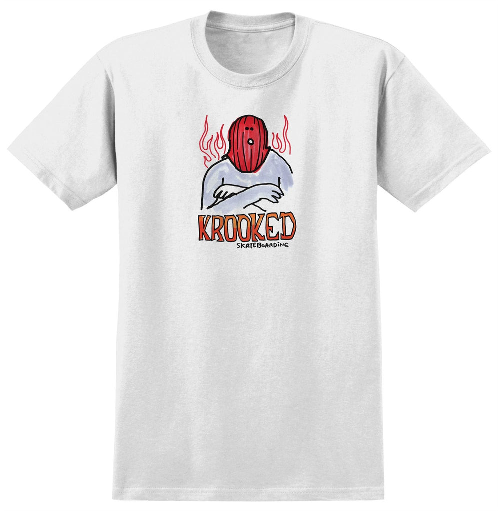 Krooked Fire Mask Tee (White)
