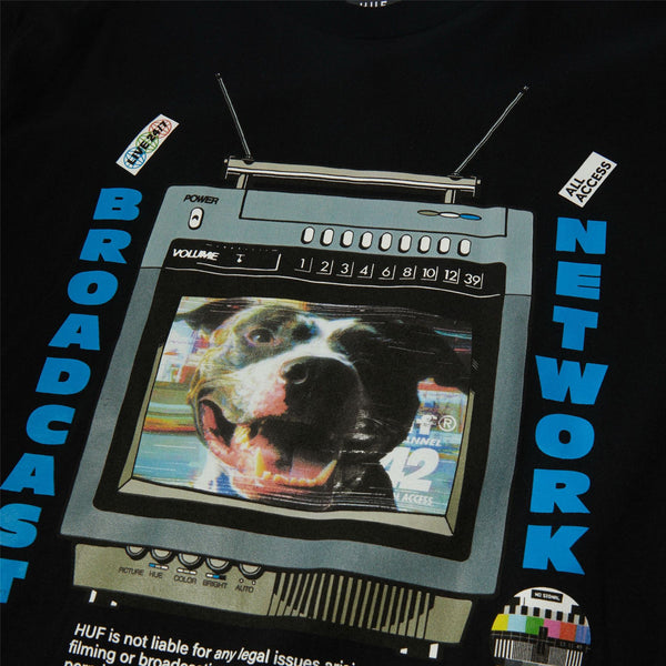 HUF Broadcast SS Tee (Black)