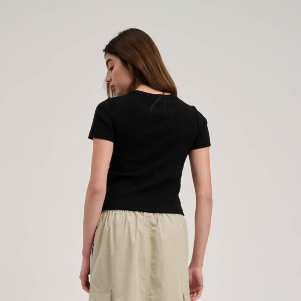 Santa Cruz Womens T-Shirt Other Dot Emb T-Shirt - Black - Skatewarehouse.co.uk