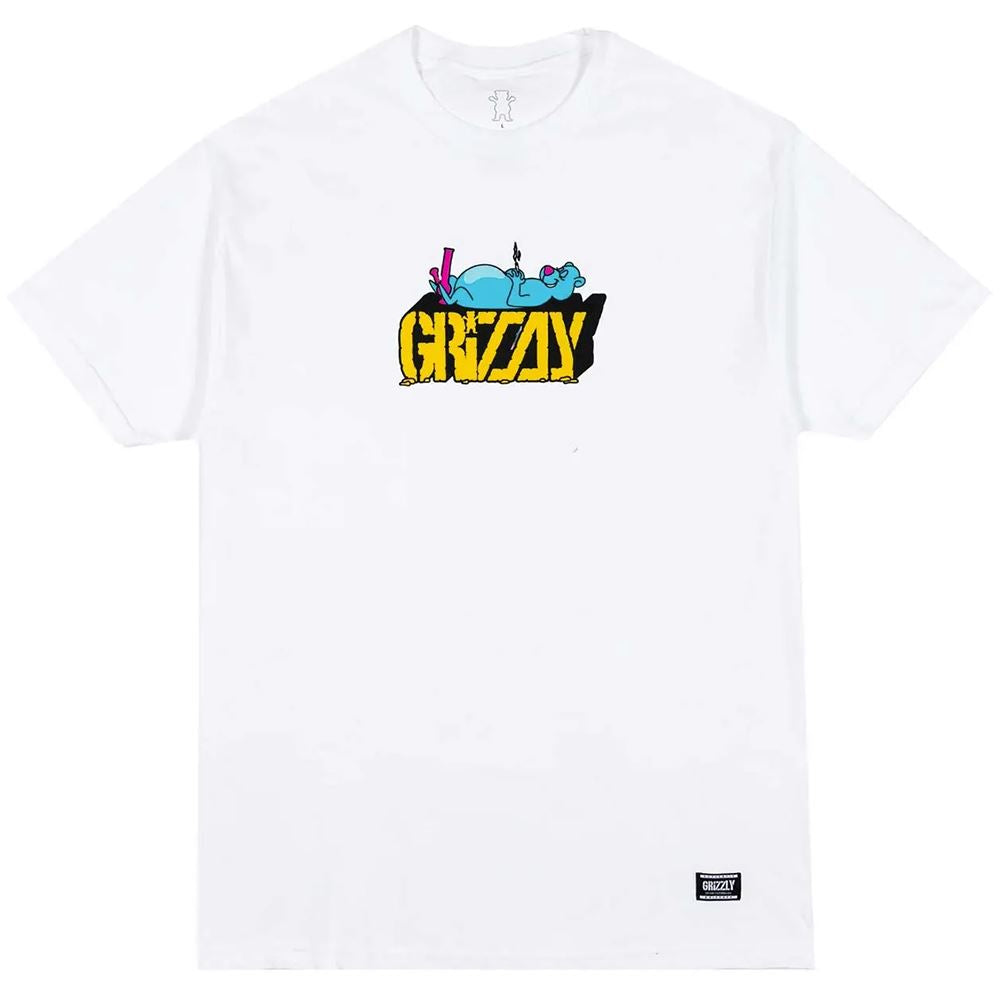 Grizzly Couch Potato Tee White - Skatewarehouse.co.uk
