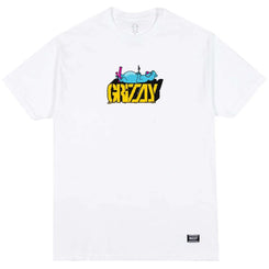 Grizzly Couch Potato Tee White - Skatewarehouse.co.uk
