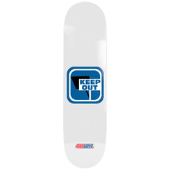 411 Private Property Icon EX7 White Skateboard Deck - 9.0"