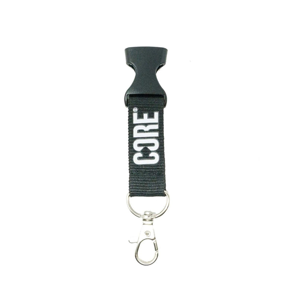 CORE Lanyard Keychain - Black / White