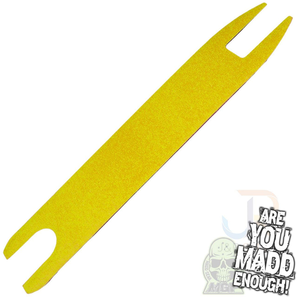 Madd Gear Madd Shock Tape - Yellow Inc Sticker - Skatewarehouse.co.uk
