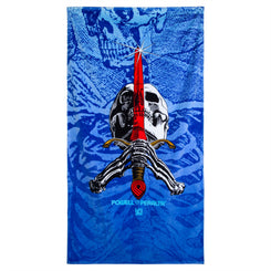 Powell-Peralta • Skull & Sword • Beach Towel • Blue Fade