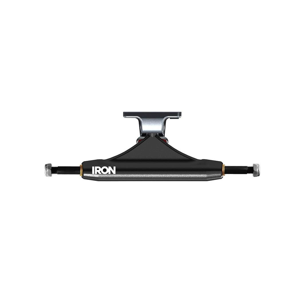 Iron 129mm High Black Skateboard Trucks (Pair)
