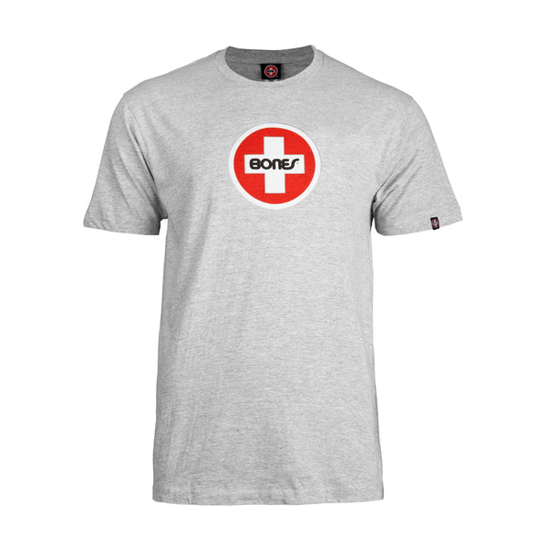 BONES Circle Tee Heather - Skatewarehouse.co.uk
