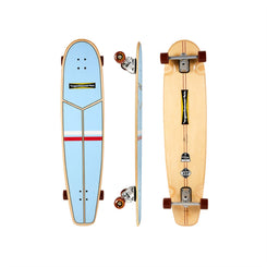 Hamboards - 45" The Huntington Hop - Light Blue / Red / White Longboard Complete