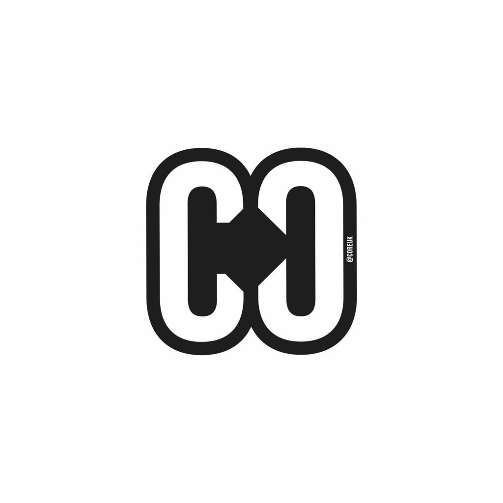CORE Sticker Icon 4cm - Black