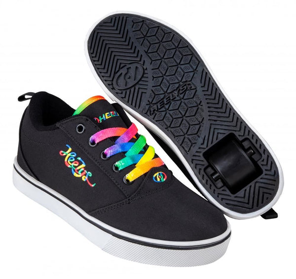Heelys Pro 20  - Black / Rainbow Cursive - Skatewarehouse.co.uk