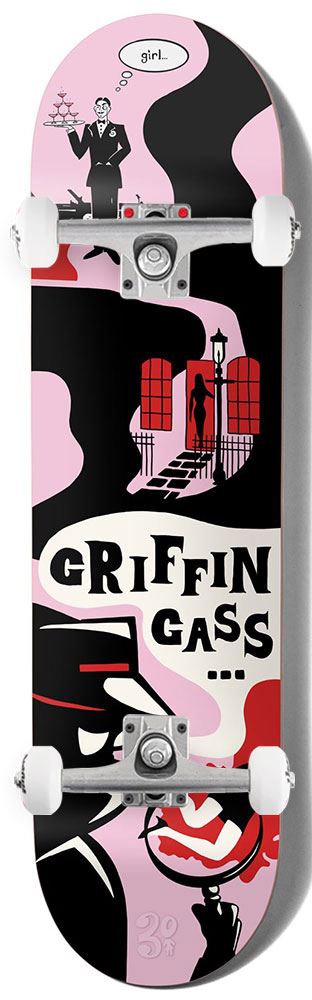 Girl Mystery Noir Griffin Gass x Venom Custom Complete Skateboard - 8.5