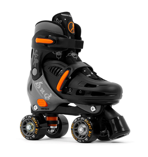 SFR Storm V Adjustable Children's Quad Roller Skates - Ninja - Skatewarehouse.co.uk