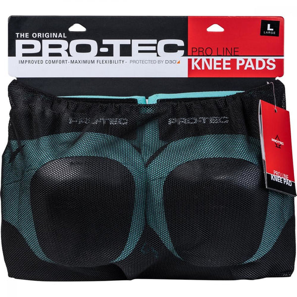 Pro-Tec Pads Sky Brown Pro Pad Knee Pad - Teal / Black - Skatewarehouse.co.uk