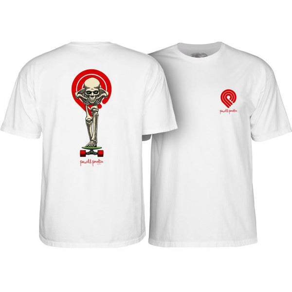 Powell Tucking Skeleton Tee White - Skatewarehouse.co.uk