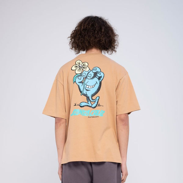 Santa Cruz T-Shirt Stroll T-Shirt - Sandstone - Skatewarehouse.co.uk