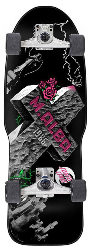Santa Cruz Reissue Malba Tombstone x Mindless Custom Surf Skate Skateboard - 10.24