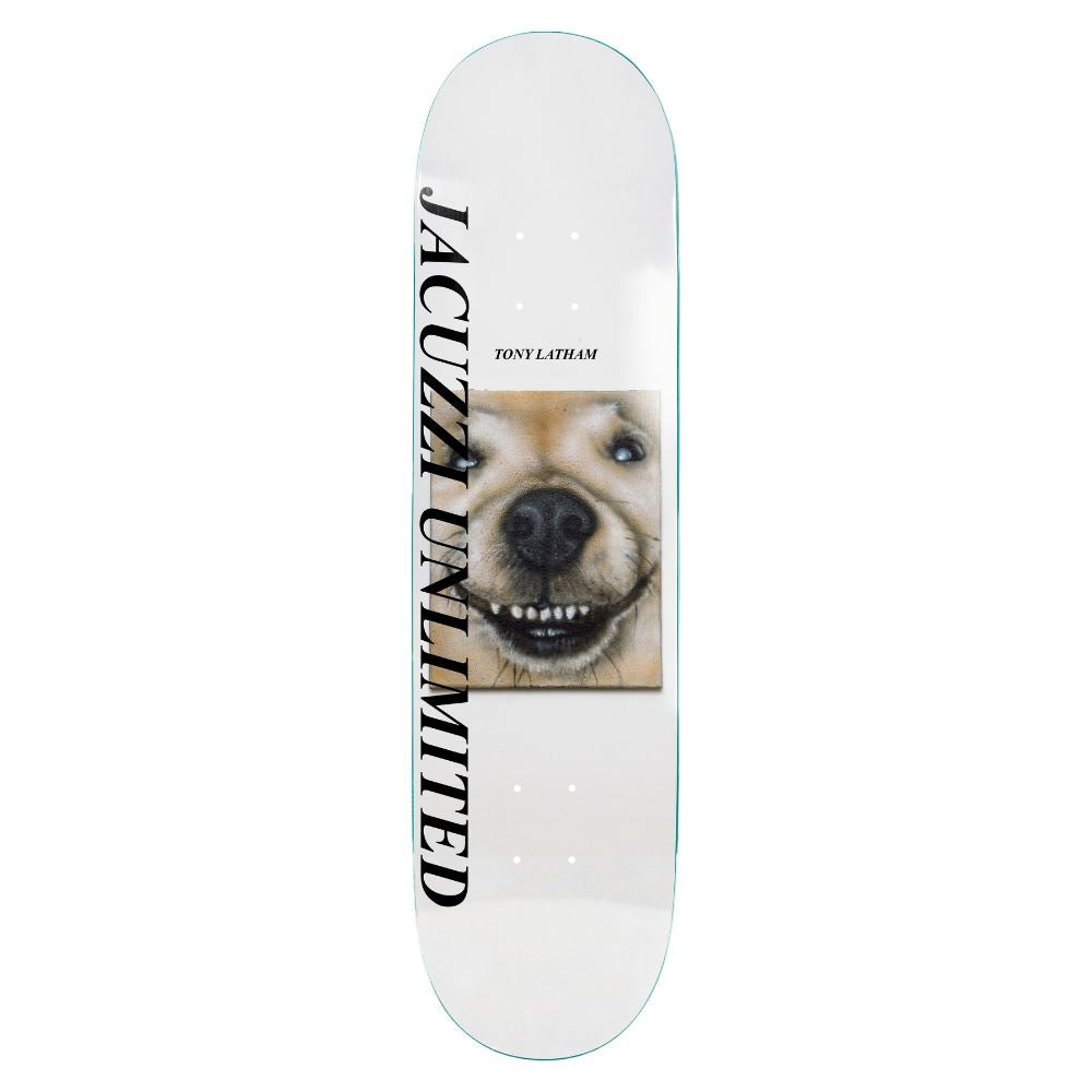 Jacuzzi Unlimited Tony Latham Smooshed EX7 White Skateboard Deck - 8.125"