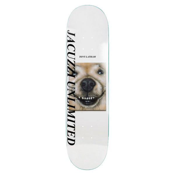 Jacuzzi Unlimited Tony Latham Smooshed EX7 White Skateboard Deck - 8.125