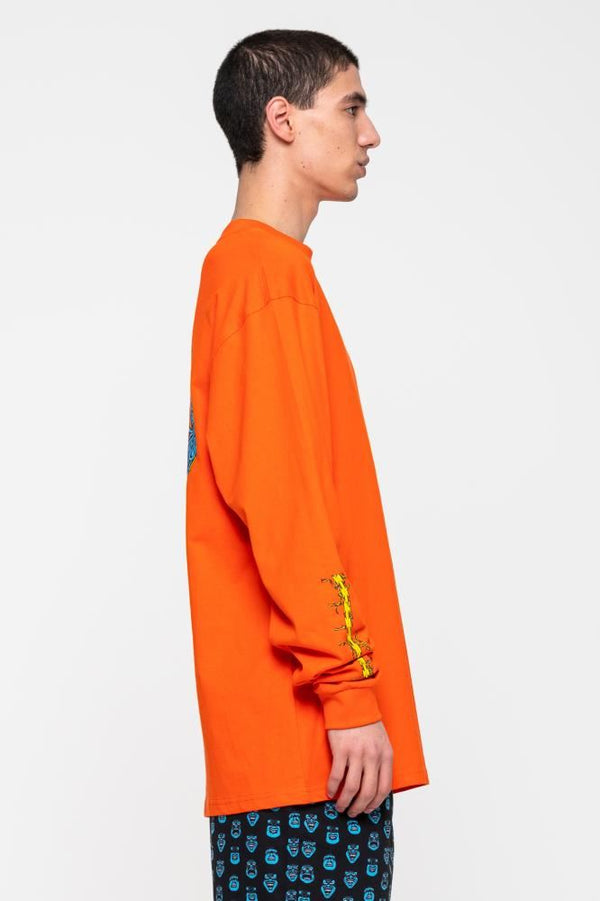 Santa Cruz Longsleeve T-Shirt Bullet 66 L/S T-Shirt - Red Glow - Skatewarehouse.co.uk