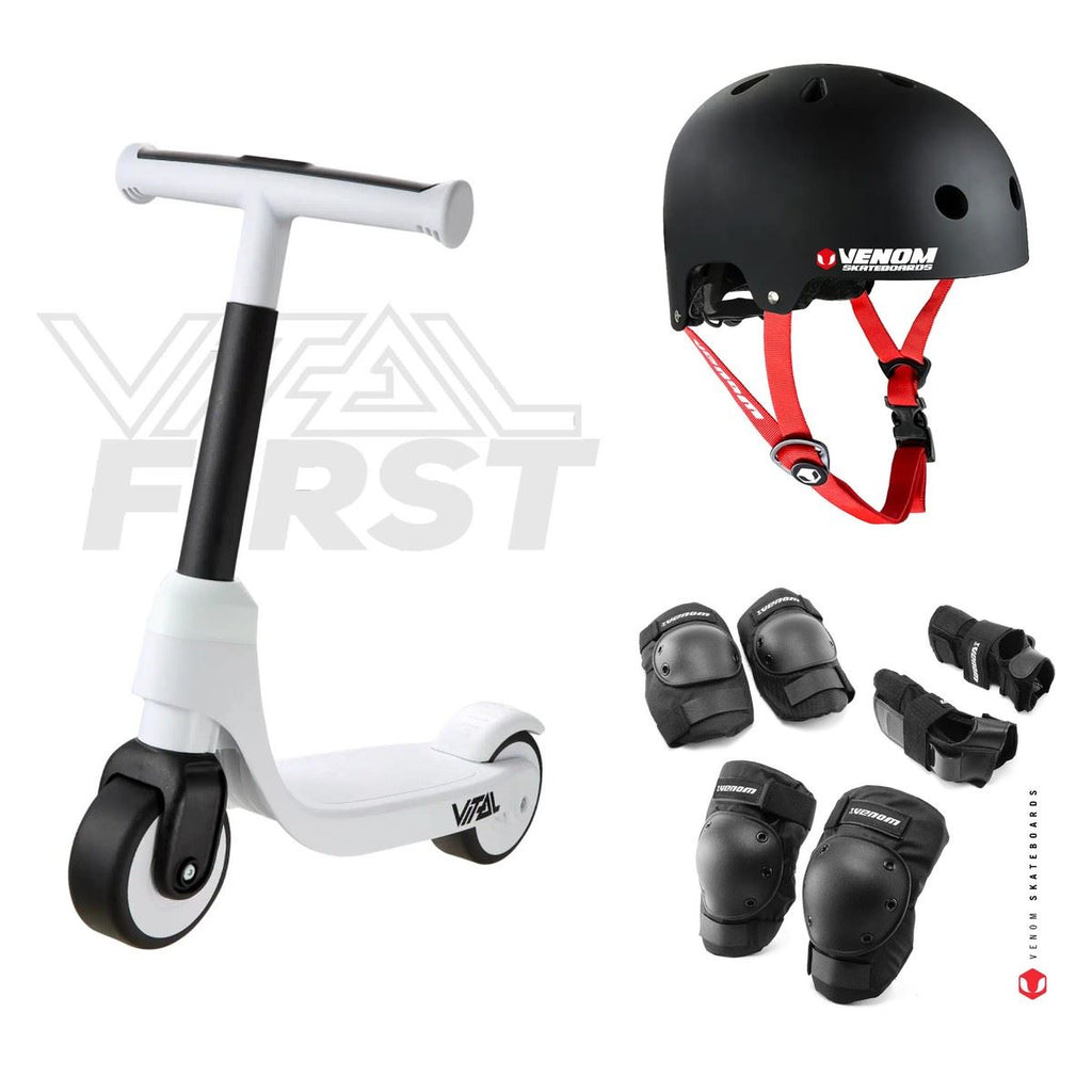 Vital First Scooter - Scooters - First White / Black Bundle