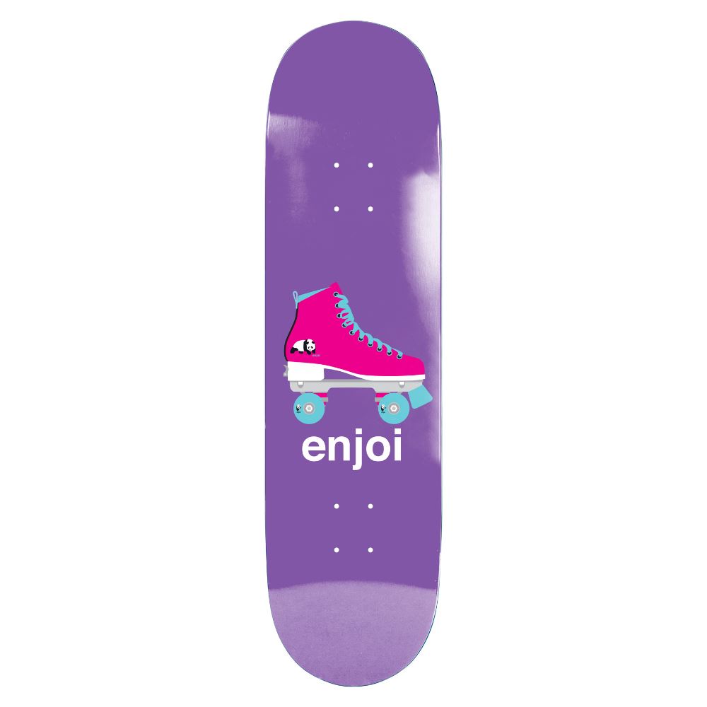 Enjoi Big Box Retro Skate R7 Purple Skateboard Deck - 8.25"