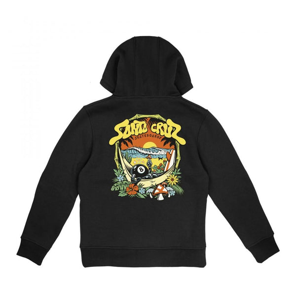 Santa Cruz Youth Hood Youth Winkowski 8Baller Hood - Black - Skatewarehouse.co.uk