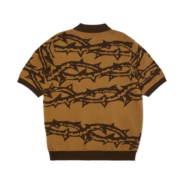 HUF Fantasies Knit Ss Top (Brown)