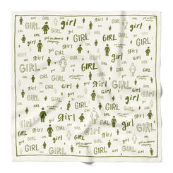 Girl Schoolyard Bandana Cream - Skatewarehouse.co.uk