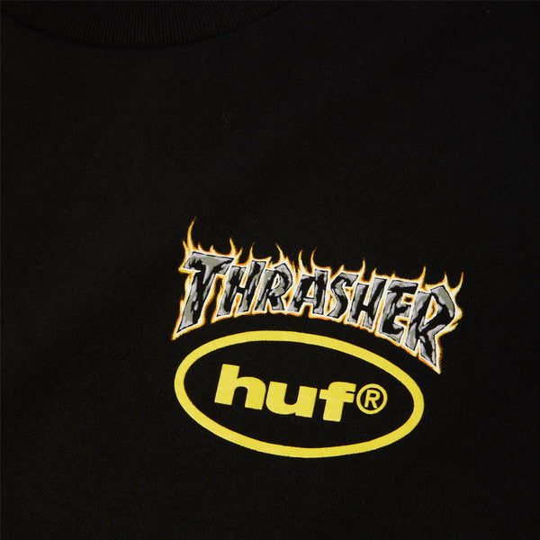 HUF Meltdown SS Tee (Black) - M