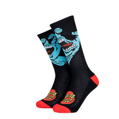 Santa Cruz Socks Screaming Hand Sock - Black - Skatewarehouse.co.uk